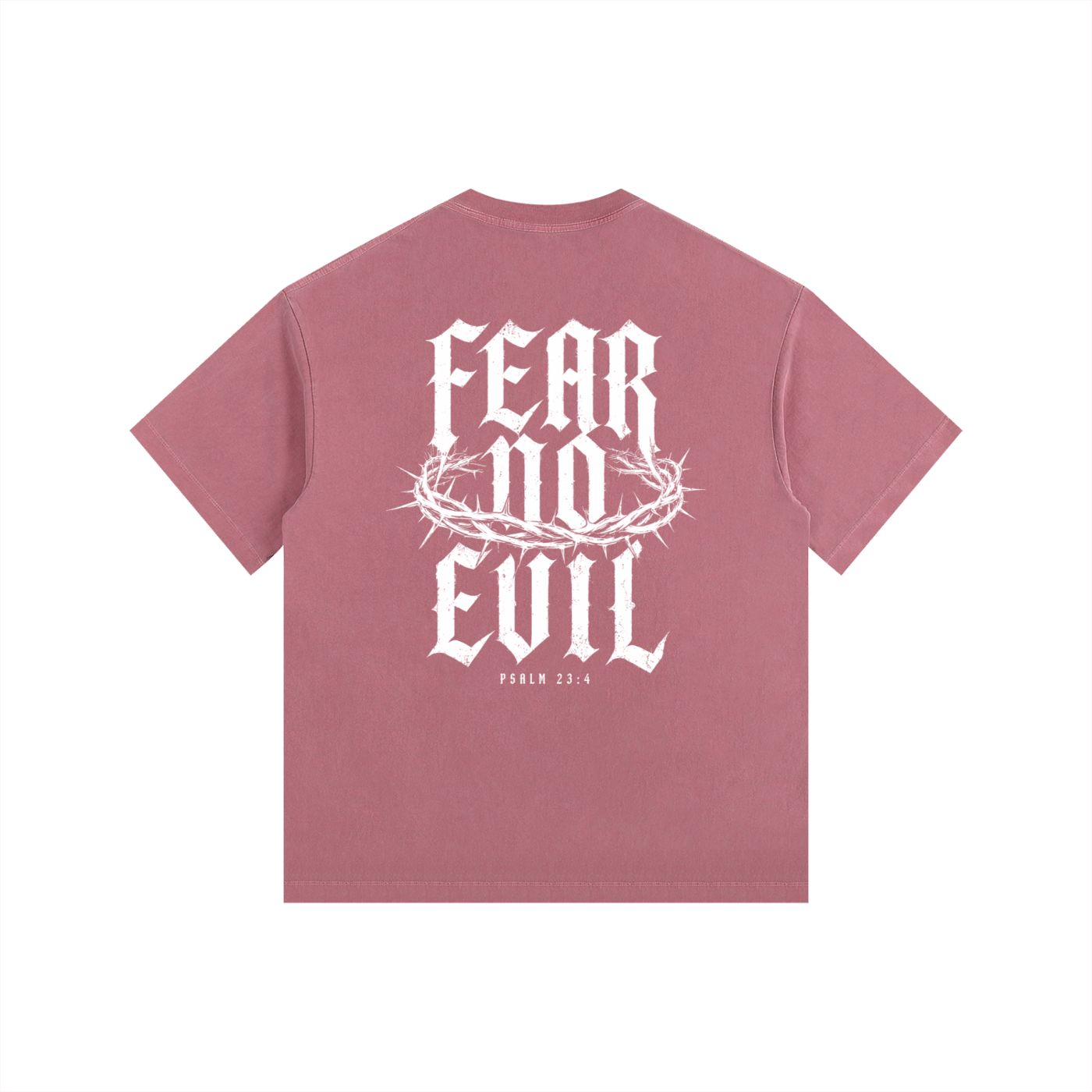 Fear No Evil Psalm 23:4 Heavyweight Washed Tee