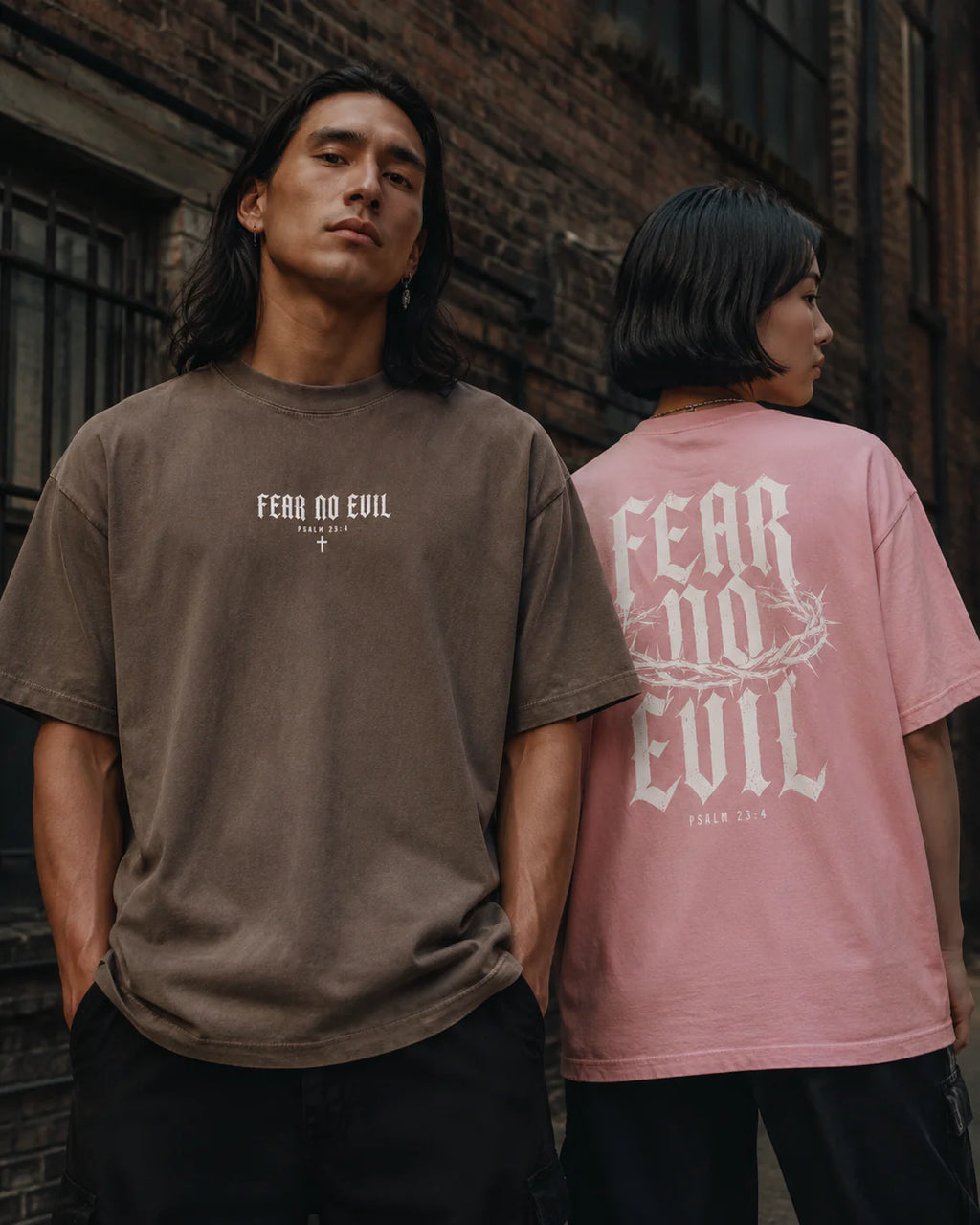Fear No Evil Psalm 23:4 Christian Tee