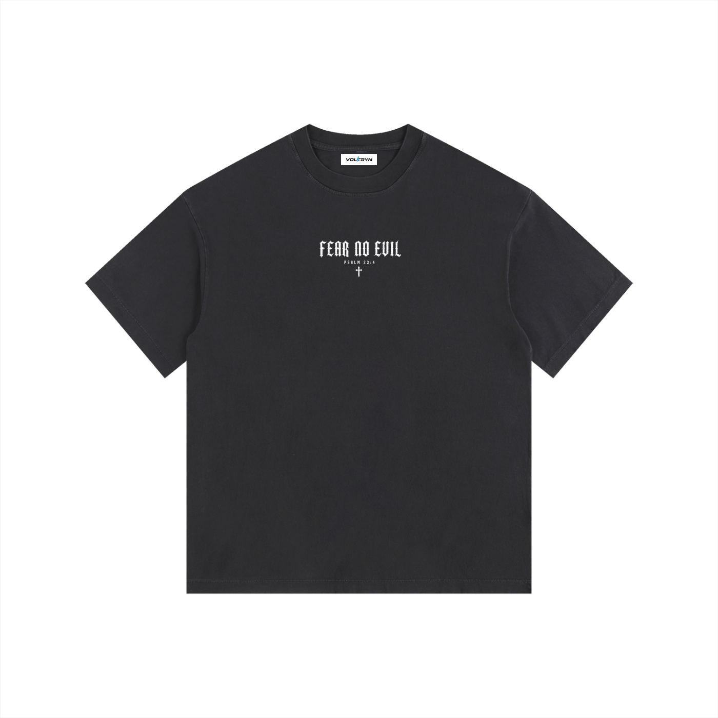 Fear No Evil Psalm 23:4 Heavyweight Washed Tee