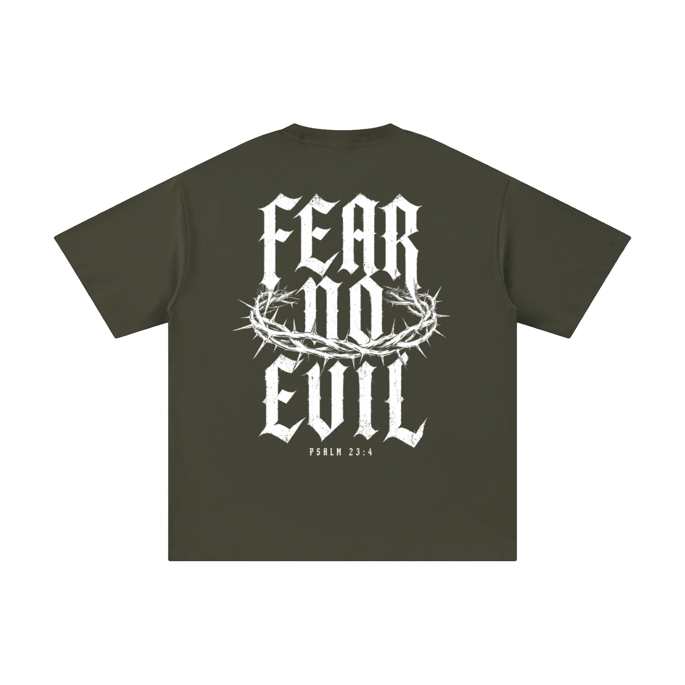 Fear No Evil Psalm 23:4 Christian Tee