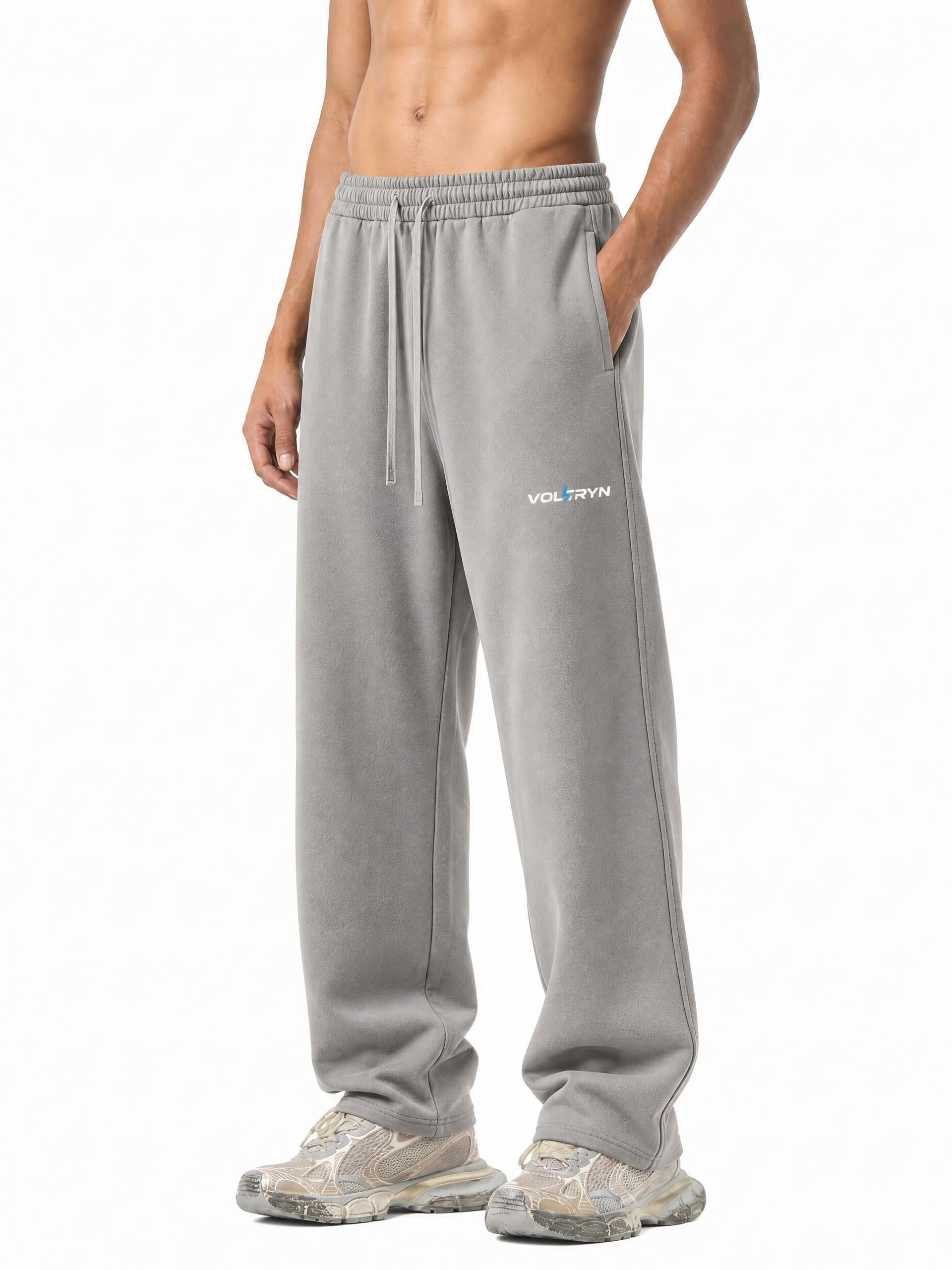 Voltryn Frayed Straight-Leg Sweatpants