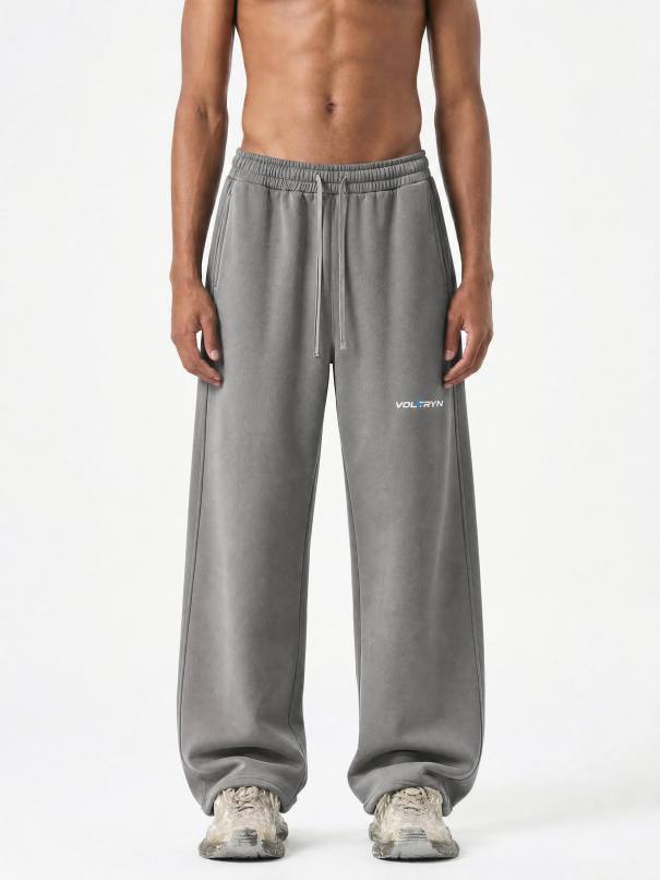 Voltryn Frayed Straight-Leg Sweatpants