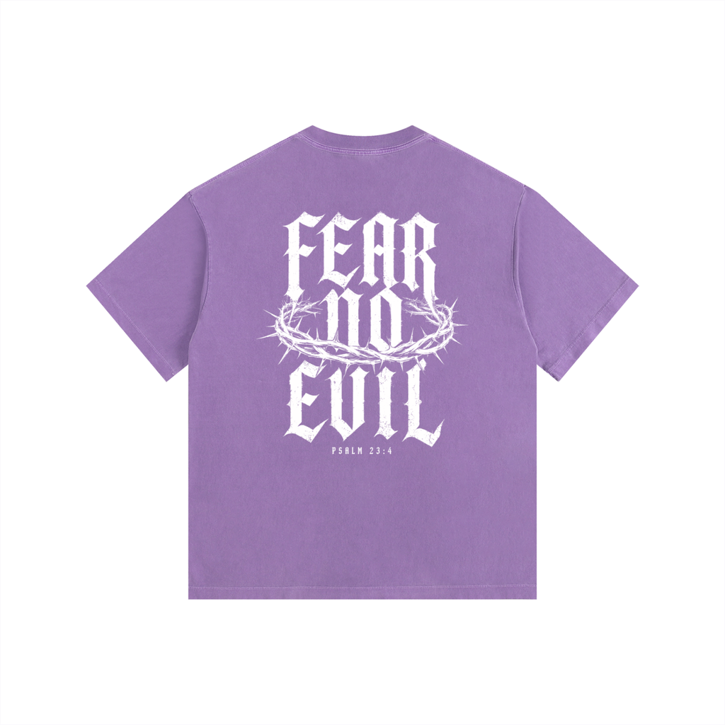 Fear No Evil Psalm 23:4 Heavyweight Washed Tee
