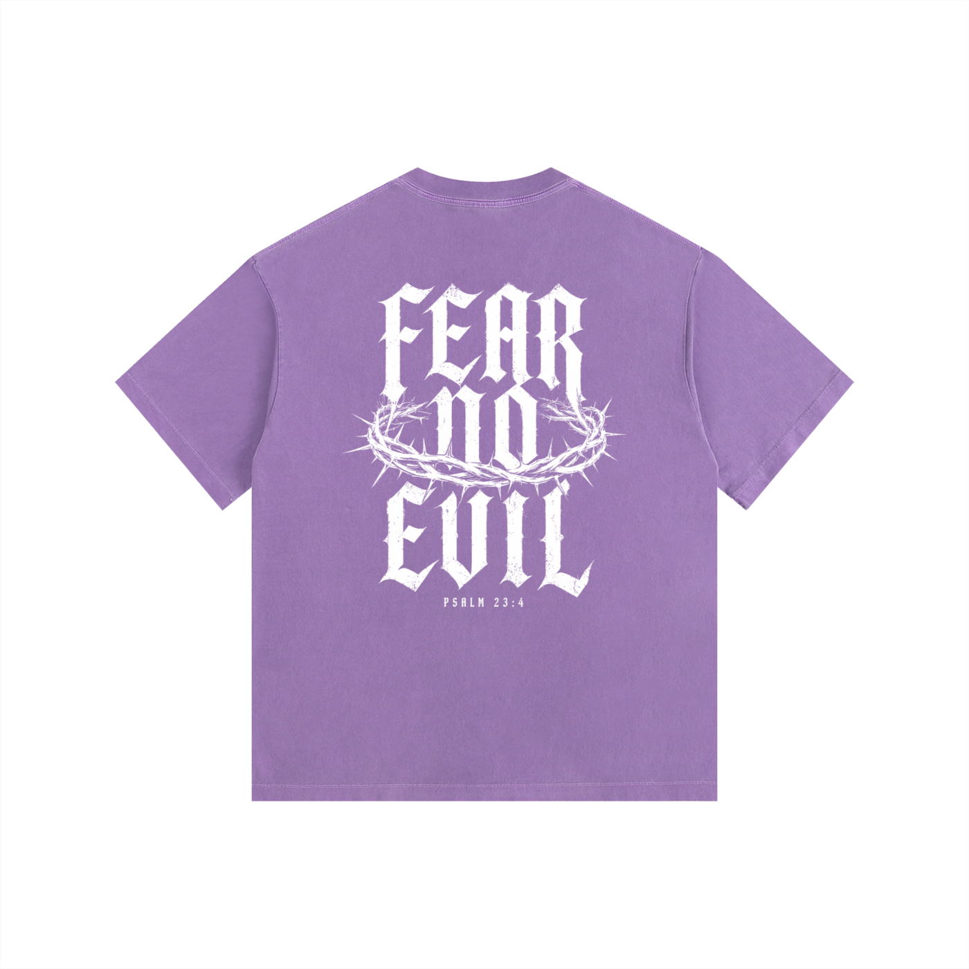 Fear No Evil Psalm 23:4 Heavyweight Washed Tee
