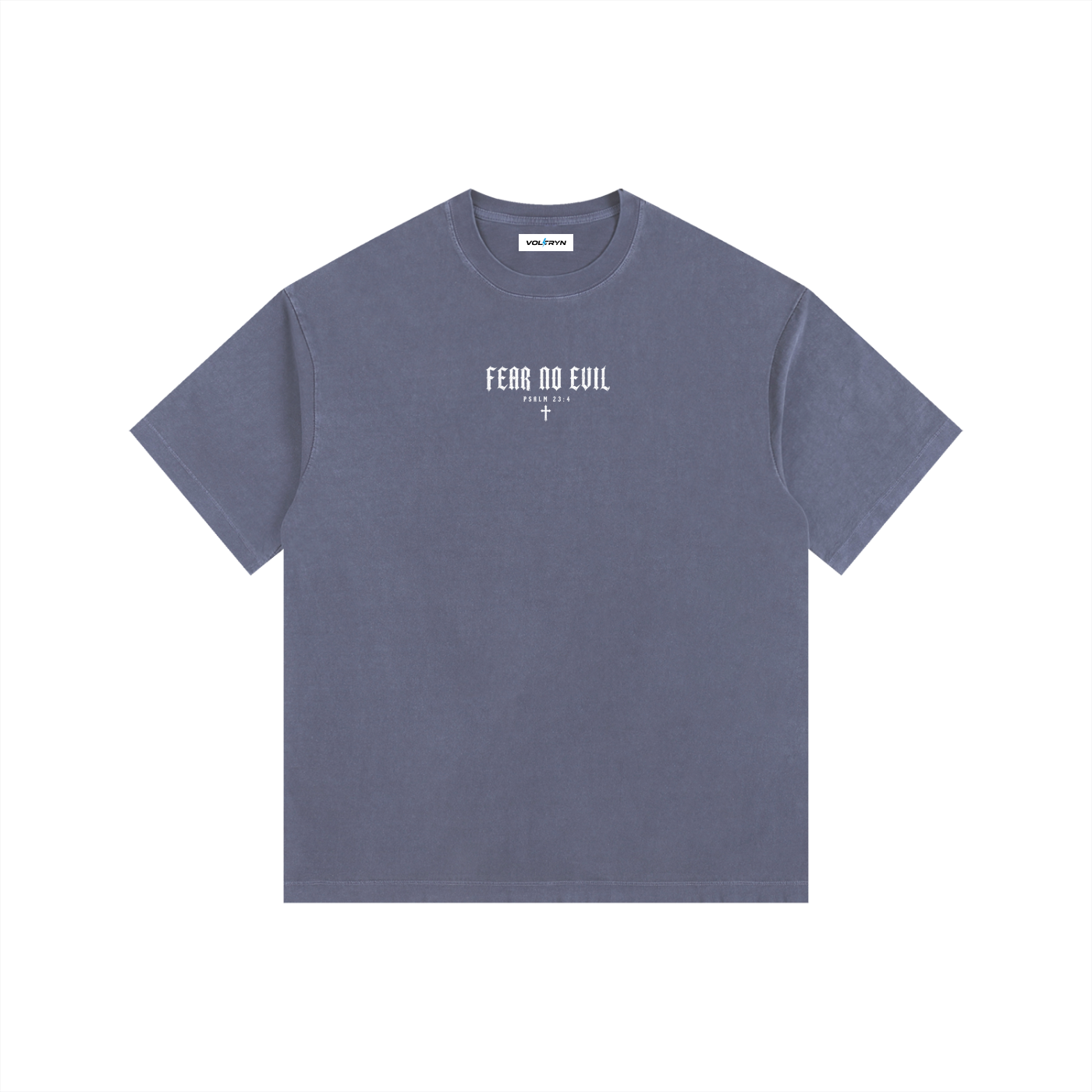Fear No Evil Psalm 23:4 Heavyweight Washed Tee
