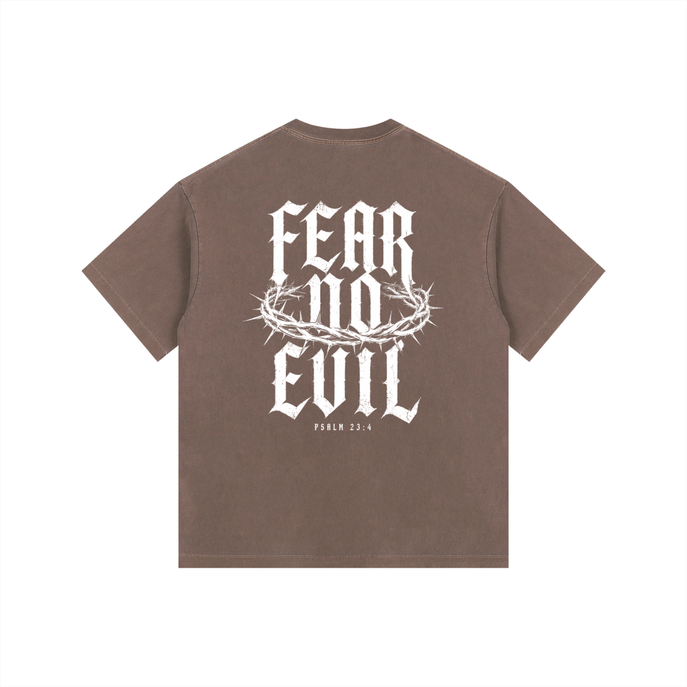 Fear No Evil Psalm 23:4 Heavyweight Washed Tee