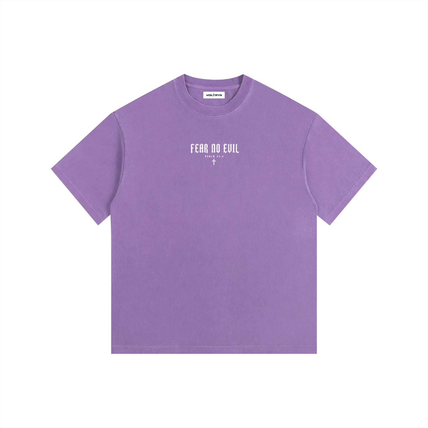 Fear No Evil Psalm 23:4 Heavyweight Washed Tee