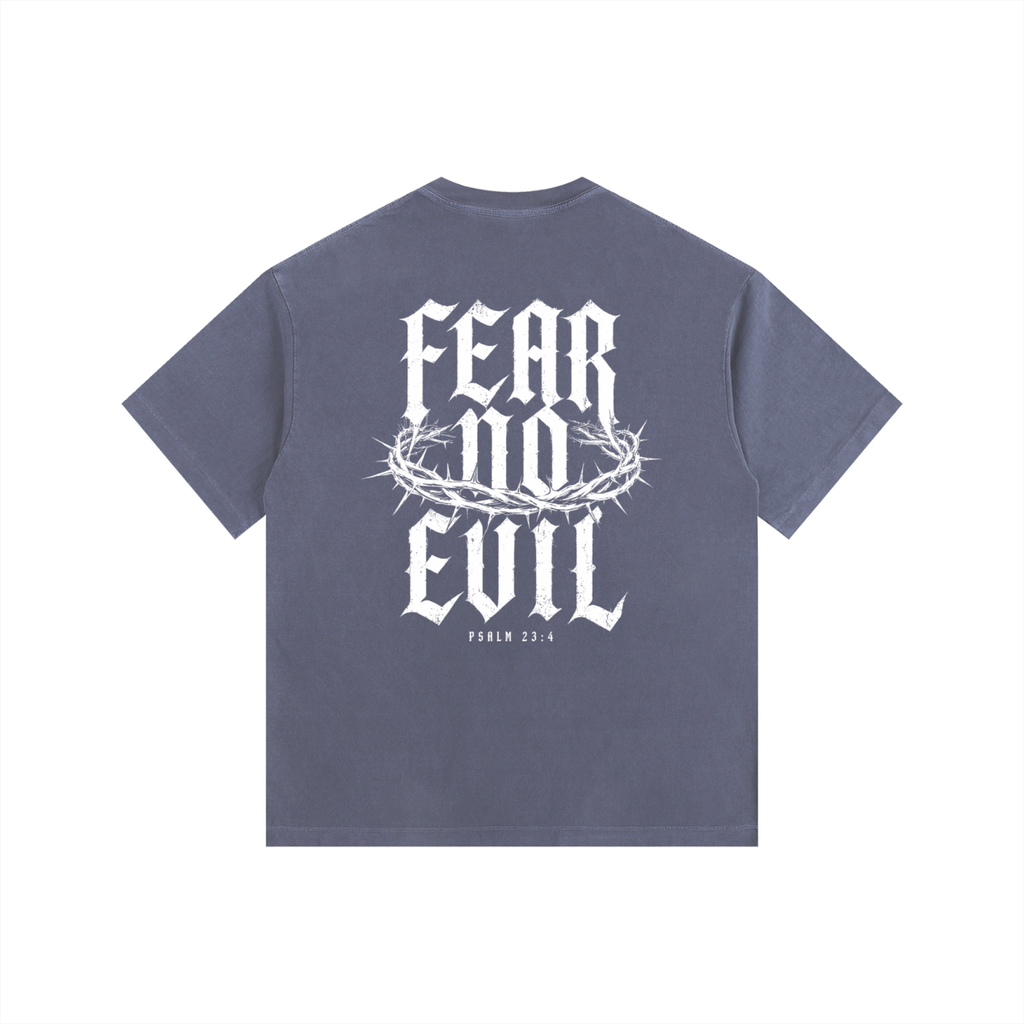 Fear No Evil Psalm 23:4 Heavyweight Washed Tee