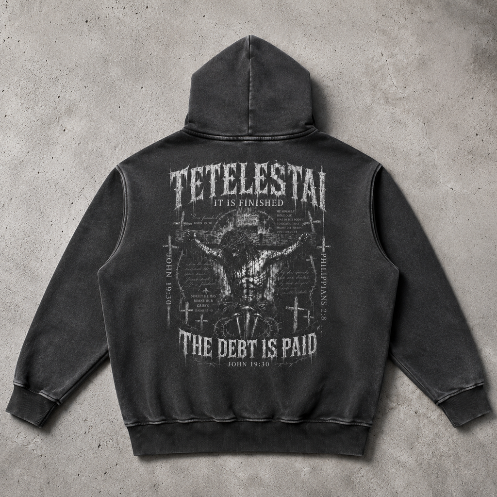 Voltryn It Is Finished Oversized Unisex Hoodie