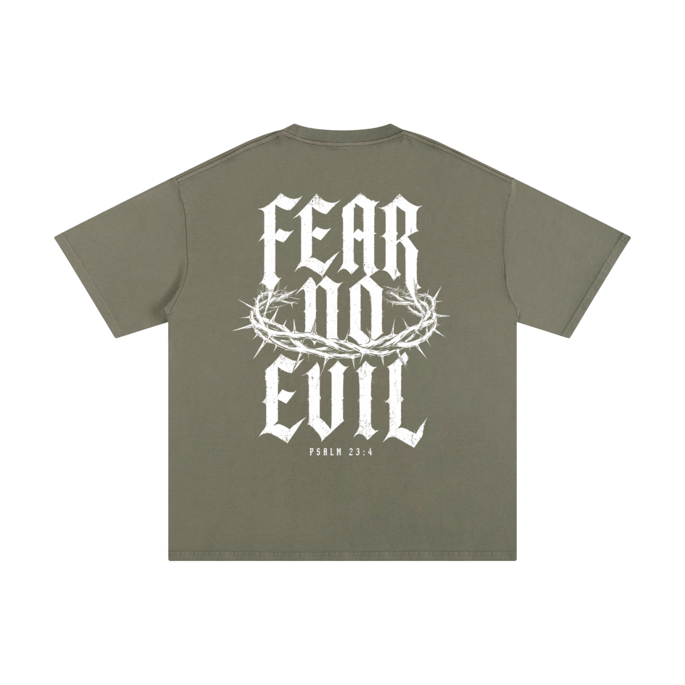 Fear No Evil Psalm 23:4 Christian Tee