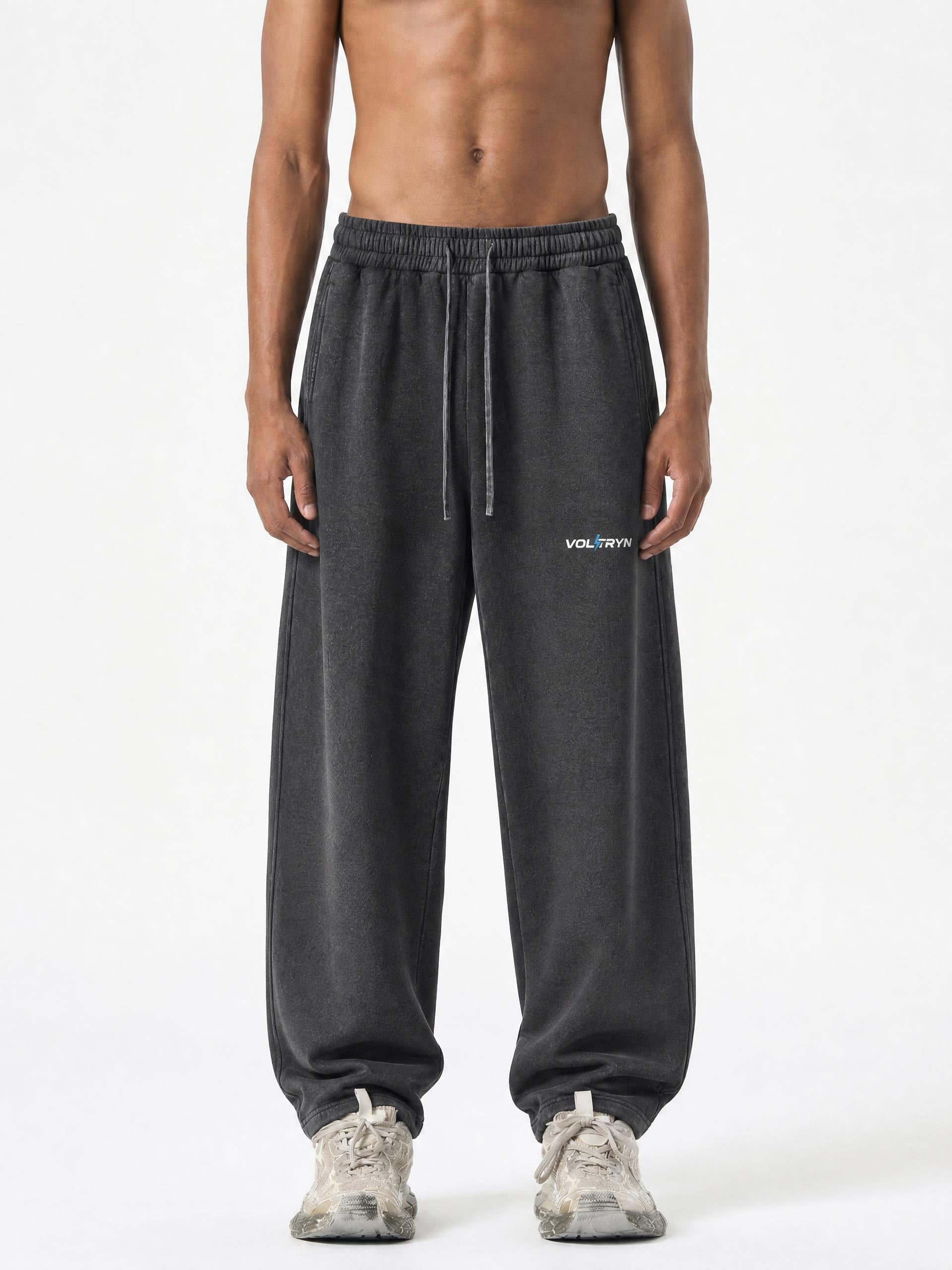 Voltryn Frayed Straight-Leg Sweatpants