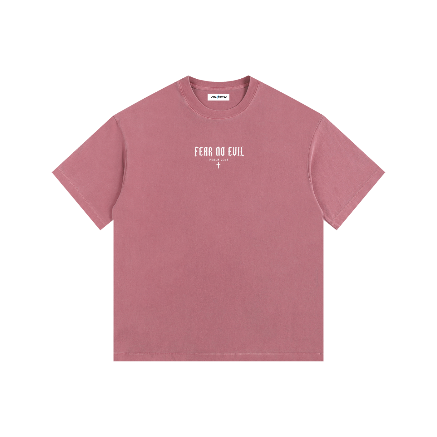 Fear No Evil Psalm 23:4 Heavyweight Washed Tee