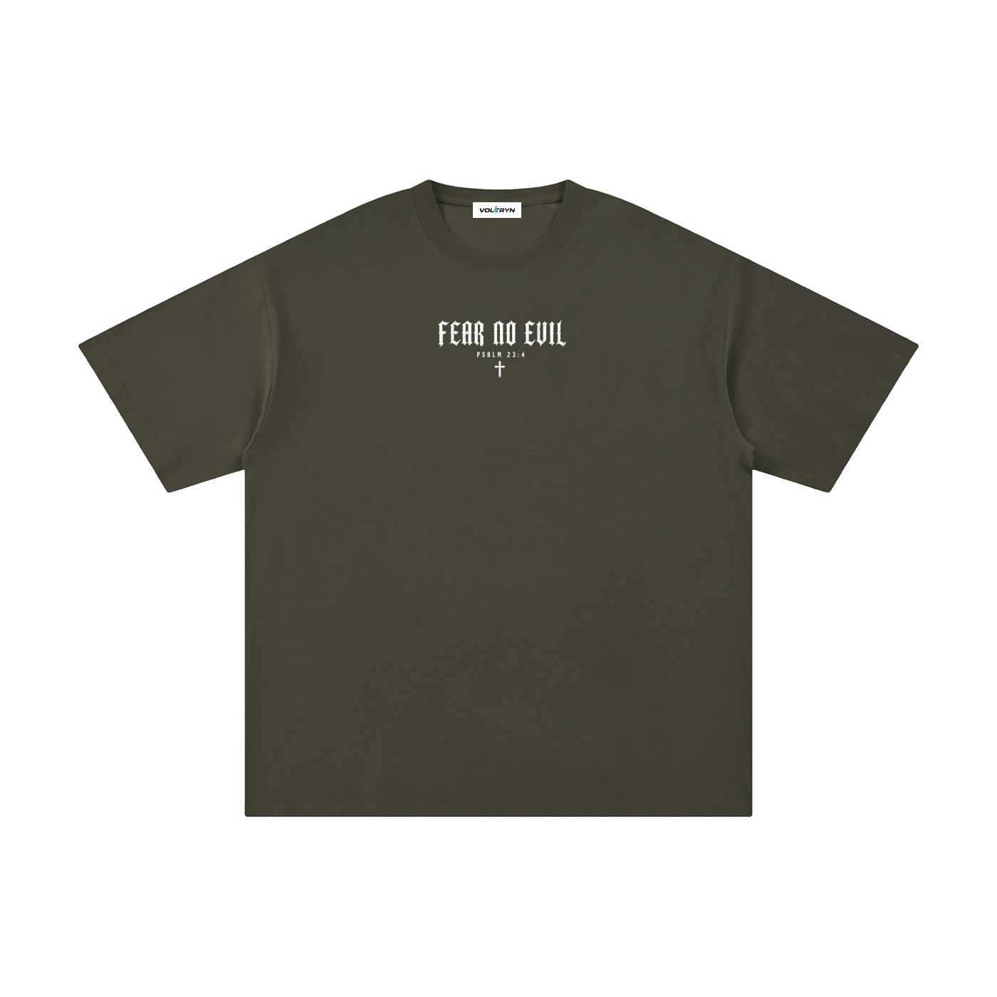 Fear No Evil Psalm 23:4 Christian Tee