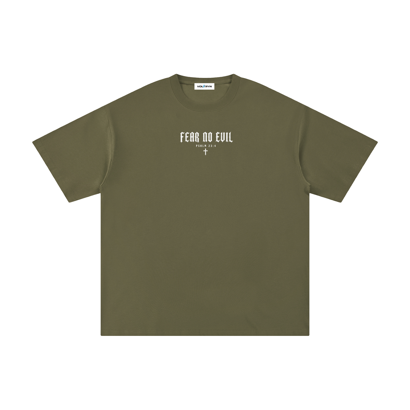 Fear No Evil Psalm 23:4 Christian Tee