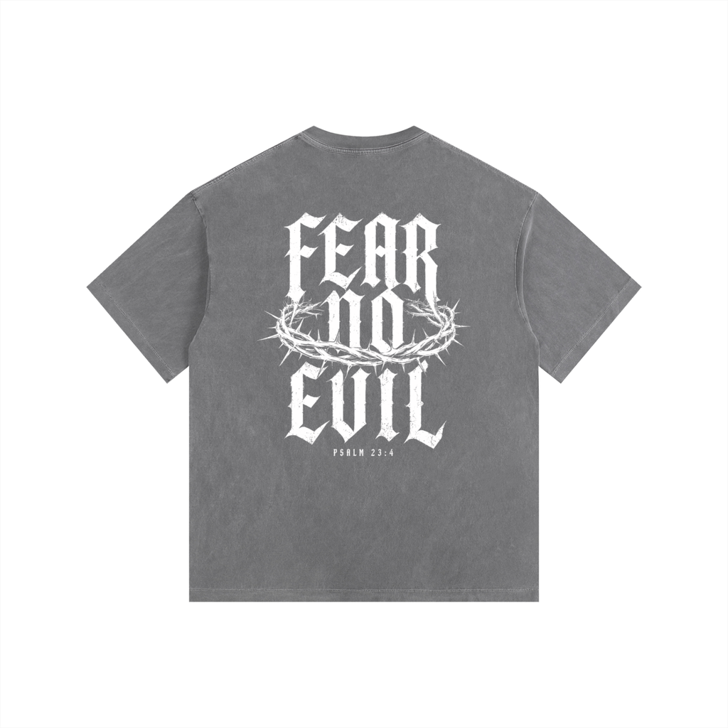 Fear No Evil Psalm 23:4 Heavyweight Washed Tee