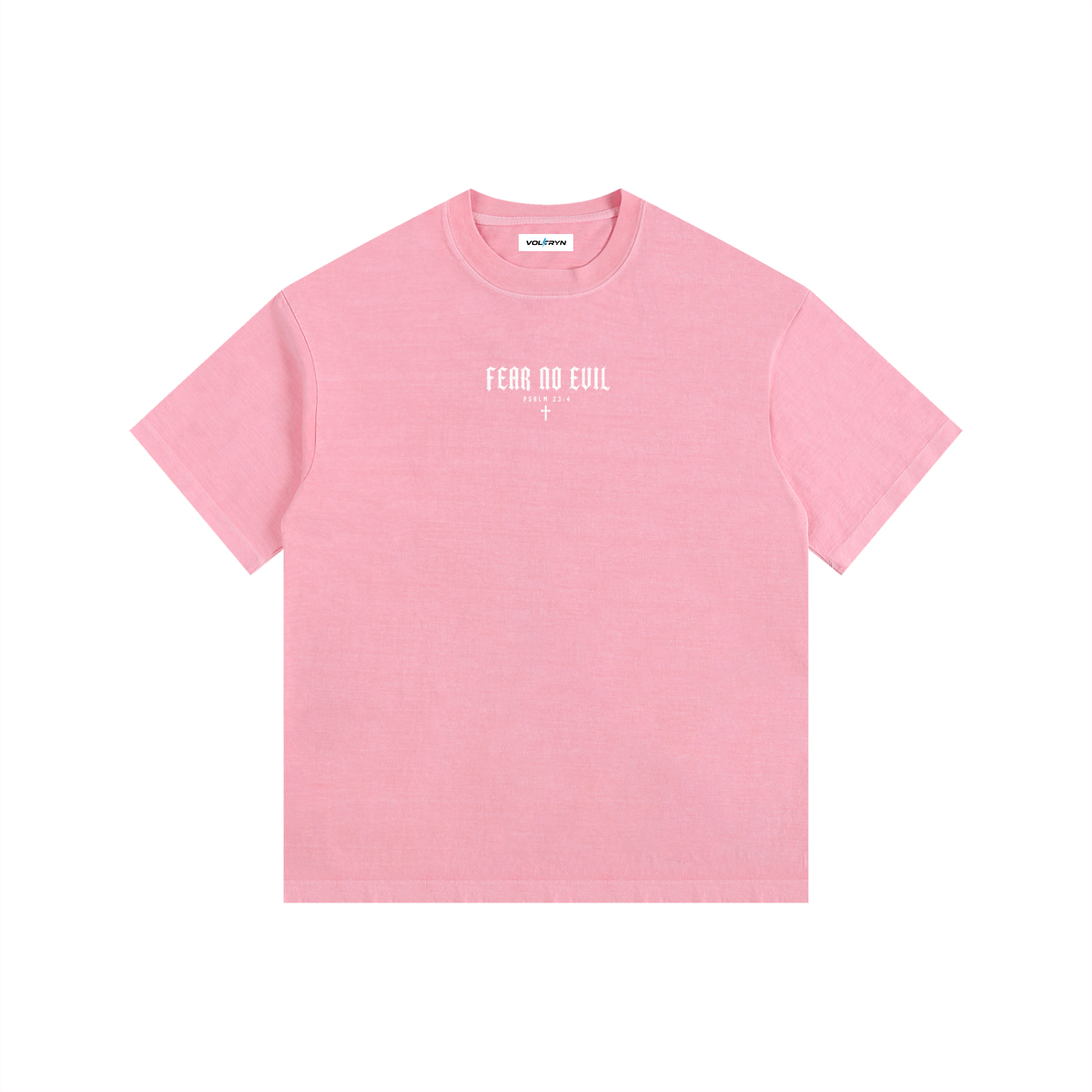 Fear No Evil Psalm 23:4 Heavyweight Washed Tee